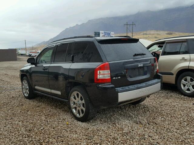 1J8FF57W07D370750 - 2007 JEEP COMPASS LI BLACK photo 3