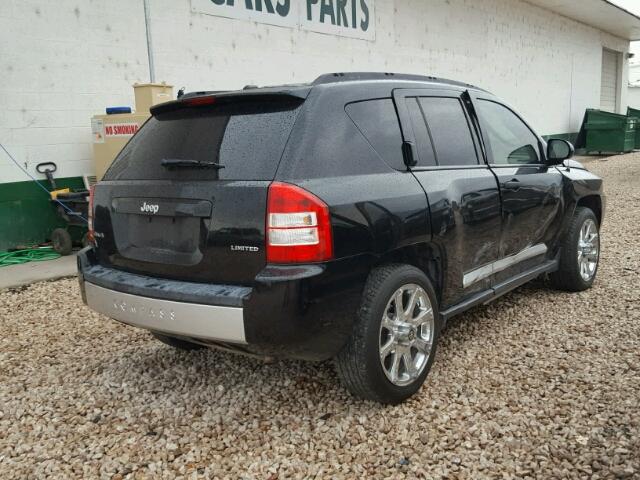 1J8FF57W07D370750 - 2007 JEEP COMPASS LI BLACK photo 4