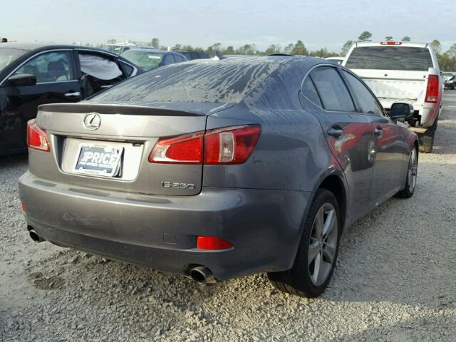 JTHBF5C22C5157505 - 2012 LEXUS IS 250 GRAY photo 4