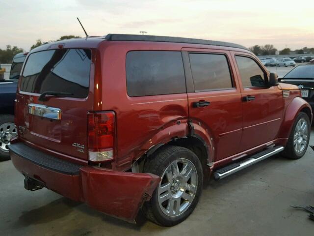 1D8GU58608W114602 - 2008 DODGE NITRO R/T RED photo 4