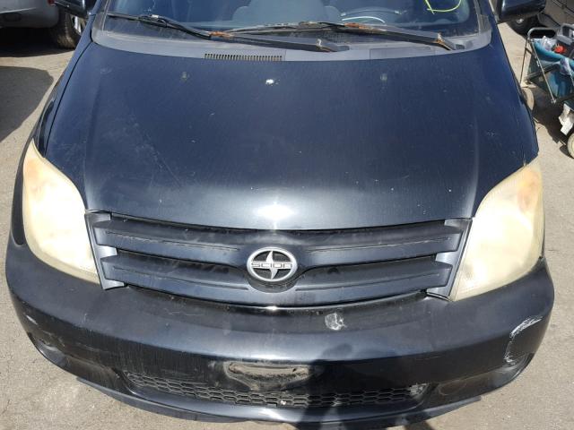 JTKKT624X50112016 - 2005 TOYOTA SCION XA შავი ფოტო 7