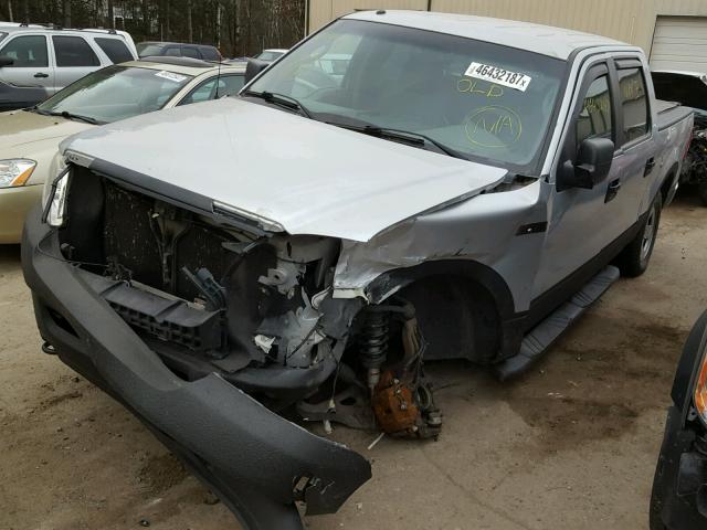 1FTPW14V48FA40762 - 2008 FORD F150 SILVER photo 2