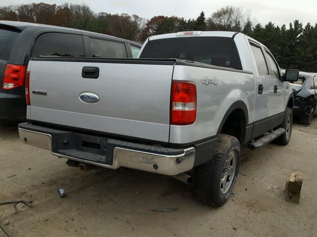 1FTPW14V48FA40762 - 2008 FORD F150 SILVER photo 4