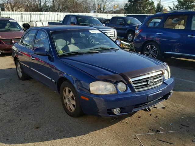 KNAGD126755402423 - 2005 KIA OPTIMA LX BLUE photo 1