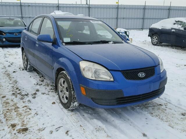 KNADE123976221326 - 2007 KIA RIO BASE BLUE photo 1