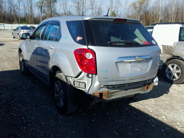 2CNFLCEC0B6227295 - 2011 CHEVROLET EQUINOX LS SILVER photo 3