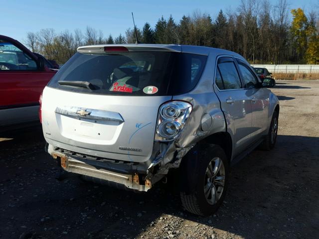 2CNFLCEC0B6227295 - 2011 CHEVROLET EQUINOX LS SILVER photo 4