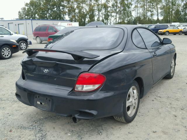 KMHJG35F7YU215406 - 2000 HYUNDAI TIBURON BLACK photo 4