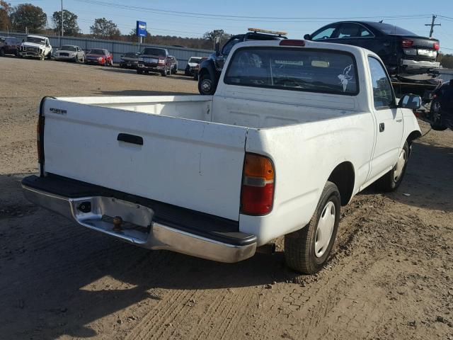 4TANL42N1WZ028015 - 1998 TOYOTA TACOMA WHITE photo 4