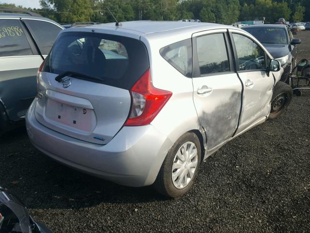 3N1CE2CP9EL373294 - 2014 NISSAN VERSA NOTE SILVER photo 4