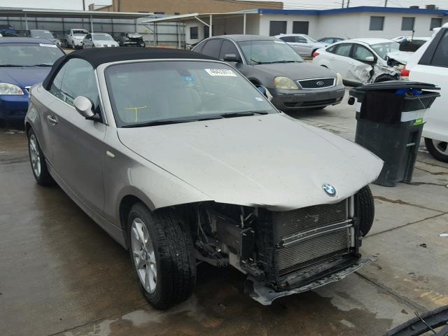 WBAUN13539VH80740 - 2009 BMW 128 I BEIGE photo 1