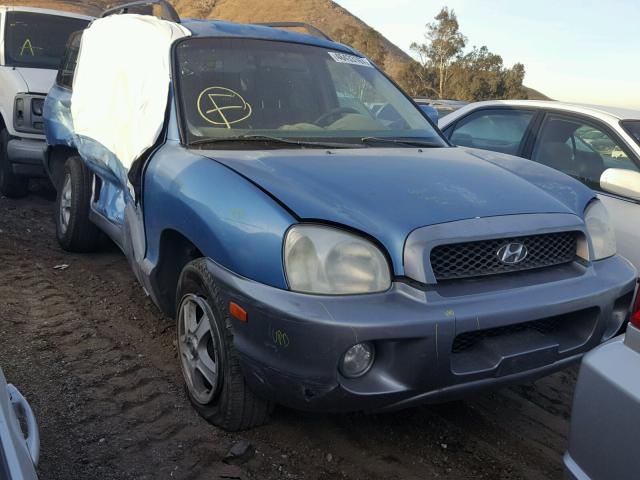 KM8SC13D33U527642 - 2003 HYUNDAI SANTA FE G BLUE photo 1