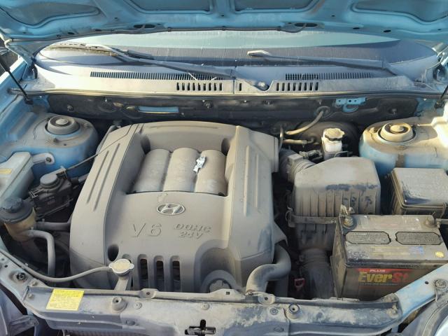 KM8SC13D33U527642 - 2003 HYUNDAI SANTA FE G BLUE photo 7