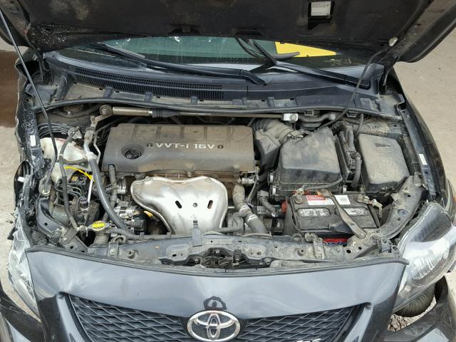 1NXBE40E09Z077627 - 2009 TOYOTA COROLLA XR 黑色 照片 7