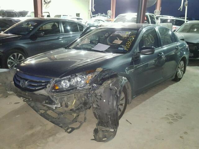 1HGCP2F31CA054140 - 2012 HONDA ACCORD LX GRAY photo 2