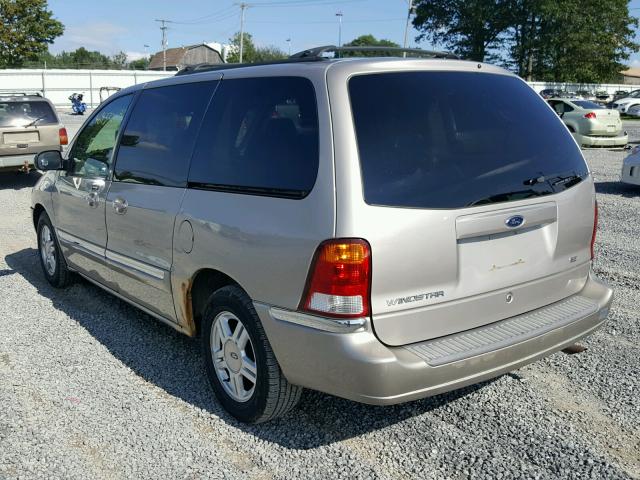 2FMZA52472BA76023 - 2002 FORD WINDSTAR S GOLD photo 3