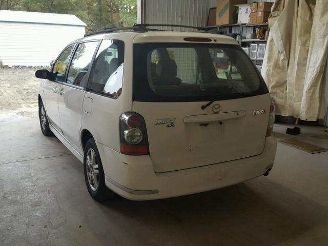 JM3LW28A350532670 - 2005 MAZDA MPV WAGON WHITE photo 3