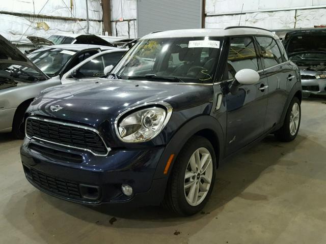 WMWZC5C51DWP31006 - 2013 MINI COOPER S C BLUE photo 2