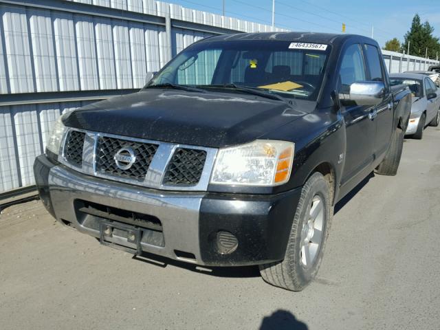 1N6AA07A34N583220 - 2004 NISSAN TITAN XE BLACK photo 2