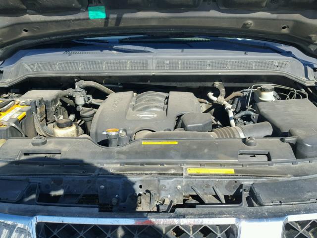 1N6AA07A34N583220 - 2004 NISSAN TITAN XE BLACK photo 7