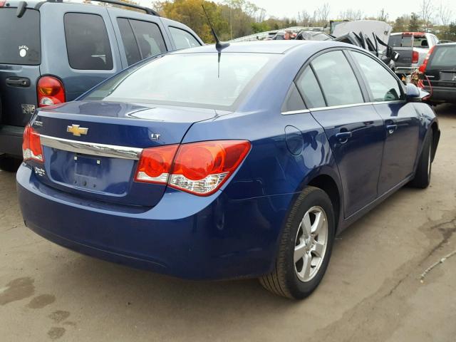 1G1PC5SBXD7259988 - 2013 CHEVROLET CRUZE LT BLUE photo 4