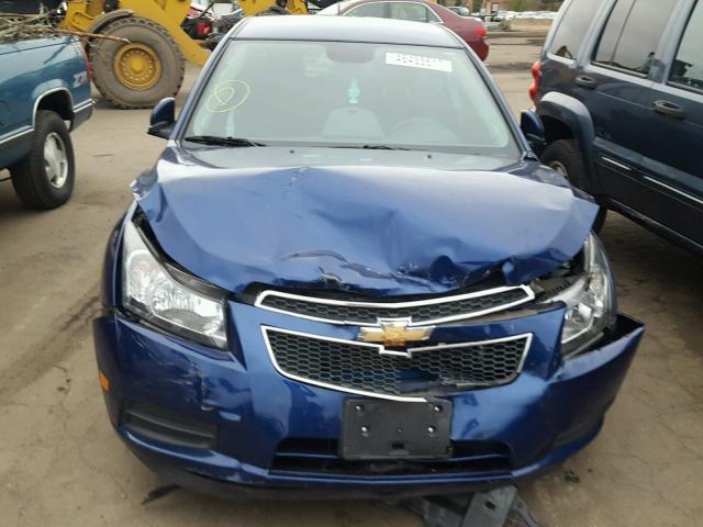 1G1PC5SBXD7259988 - 2013 CHEVROLET CRUZE LT BLUE photo 9