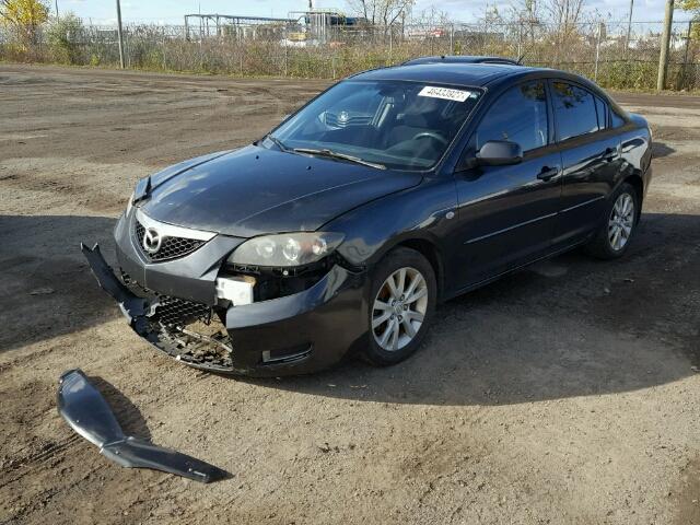 JM1BK32F481877375 - 2008 MAZDA 3 I CHARCOAL photo 2