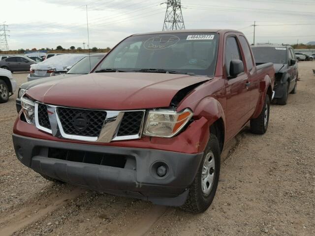 1N6BD06T66C412720 - 2006 NISSAN FRONTIER K RED photo 2