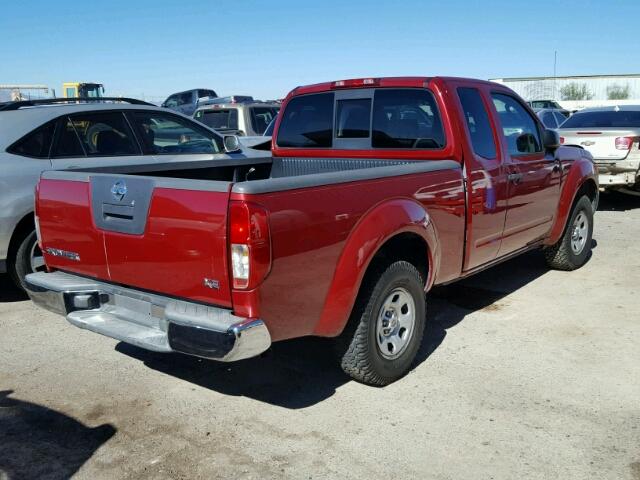 1N6BD06T66C412720 - 2006 NISSAN FRONTIER K RED photo 4