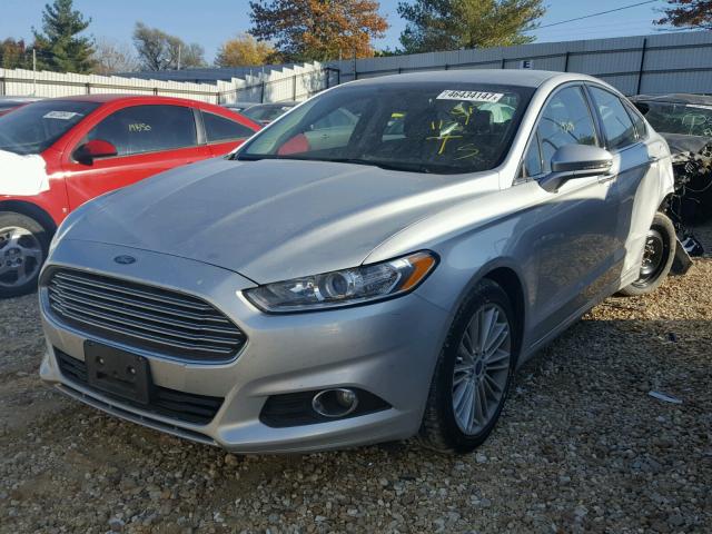 3FA6P0HD3GR214428 - 2016 FORD FUSION SILVER photo 2