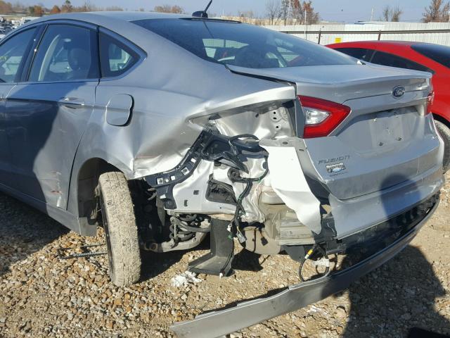 3FA6P0HD3GR214428 - 2016 FORD FUSION SILVER photo 9