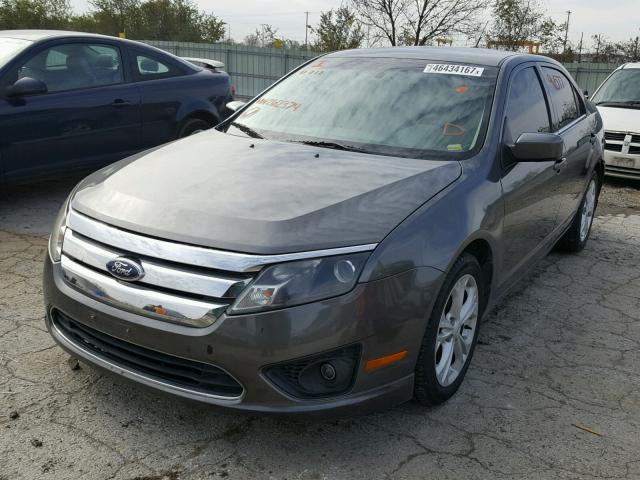 3FAHP0HA3CR262374 - 2012 FORD FUSION SE GRAY photo 2