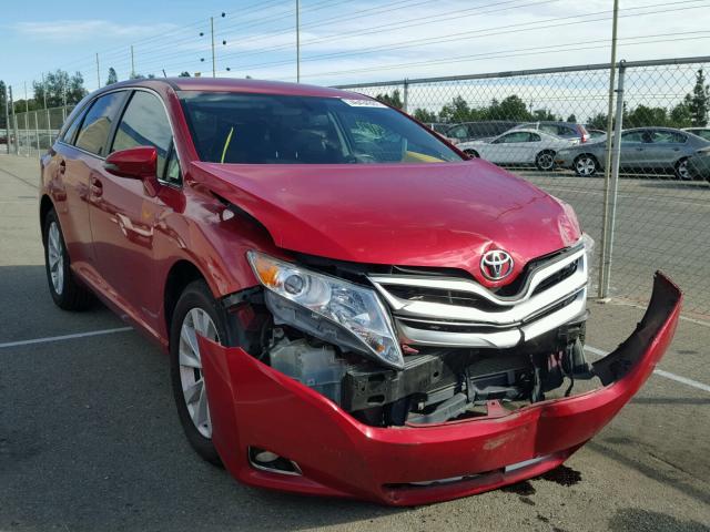 4T3ZA3BB9DU066178 - 2013 TOYOTA VENZA LE RED photo 1