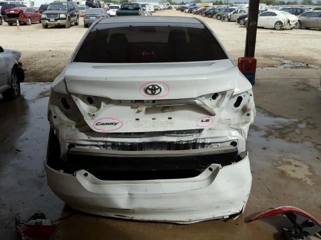4T4BF1FK5FR446783 - 2015 TOYOTA CAMRY LE WHITE photo 9