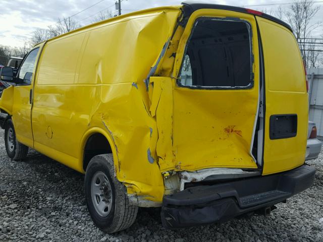 1GCWGFCA8D1115183 - 2013 CHEVROLET EXPRESS G2 YELLOW photo 3