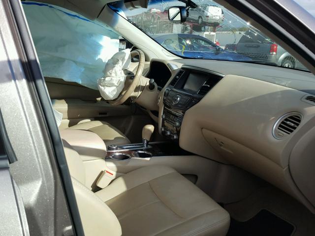 5N1AR2MM2EC629943 - 2014 NISSAN PATHFINDER BROWN photo 5