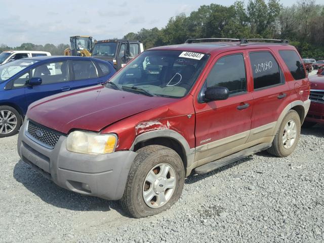 1FMCU04131KB21725 - 2001 FORD ESCAPE XLT RED photo 2