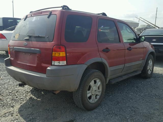 1FMCU04131KB21725 - 2001 FORD ESCAPE XLT RED photo 4