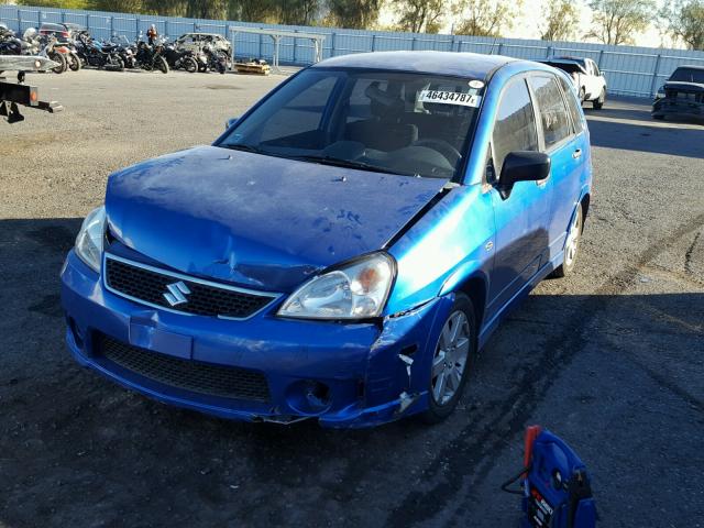 JS2RC62H865353947 - 2006 SUZUKI AERIO BLUE photo 2