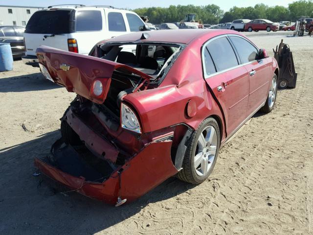 1G1ZC5E08CF260984 - 2012 CHEVROLET MALIBU 1LT MAROON photo 4