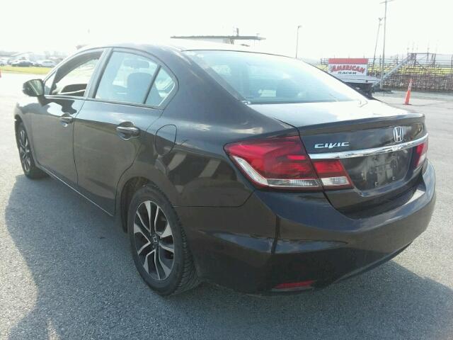 2HGFB2F86DH538959 - 2013 HONDA CIVIC EX შავი ფოტო 3