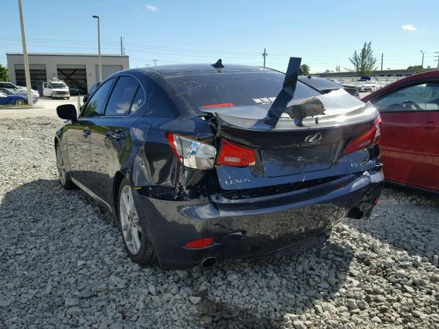 JTHBK262585062661 - 2008 LEXUS IS 250 GRAY photo 3