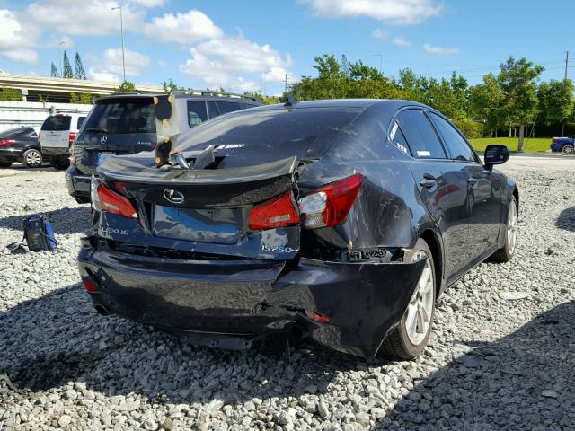 JTHBK262585062661 - 2008 LEXUS IS 250 GRAY photo 4