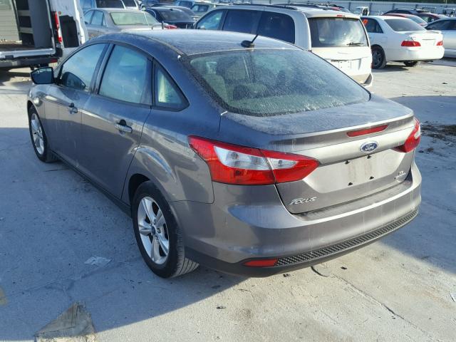 1FADP3F23EL216296 - 2014 FORD FOCUS SE GRAY photo 3