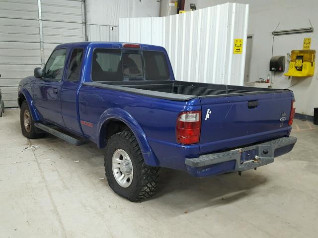 1FTYR14V52PB59885 - 2002 FORD RANGER SUP BLUE photo 3