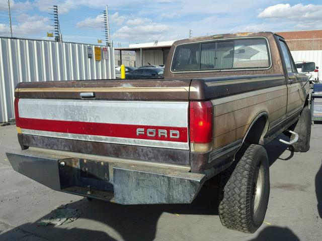 1FTHF26M5KPB13606 - 1989 FORD F250 TWO TONE photo 4