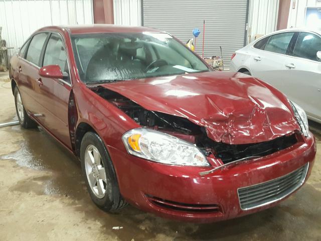 2G1WT58K681373752 - 2008 CHEVROLET IMPALA LT BURGUNDY photo 1