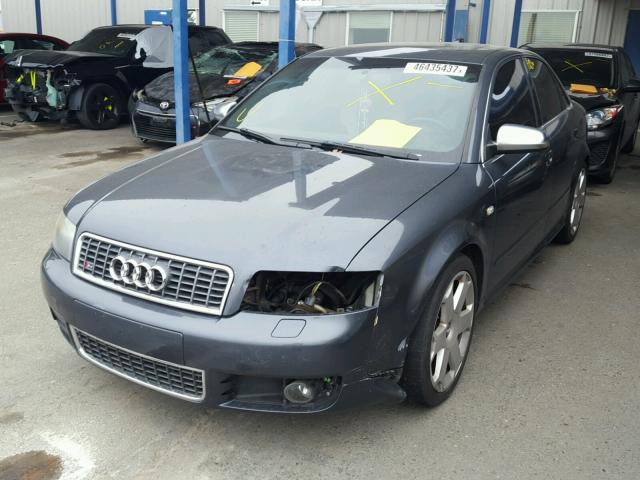 WAUPL68E04A276801 - 2004 AUDI S4 GRAY photo 2