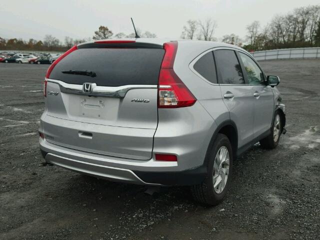 5J6RM4H57FL094656 - 2015 HONDA CR-V EX SILVER photo 4