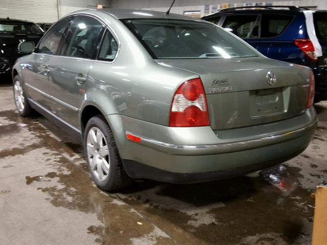 WVWTH63B92P301477 - 2002 VOLKSWAGEN PASSAT GLX 绿色 照片 3
